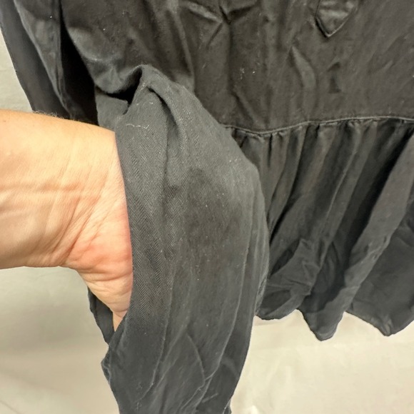 Grayson Frank & Eileen Change Maker Mini Shirt Dress Long Sleeve Black Size 2 S - Picture 6 of 7